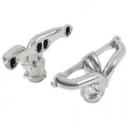 Flowmaster 814120 - Scavenger Series Elite Header Fits 1957-1974 Corvette, Universal Center Dump, 327/350, V8, Shorty Headers 1-5/8 inch Primary 16 Gauge Tubing 3/8 Inch Flange Silver Ceramic Coating Carb Eo D-698, 409S Stainless Steel Flowmaster 3