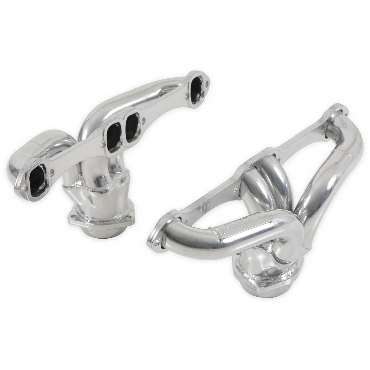 Flowmaster 814120 - Scavenger Series Elite Header Fits 1957-1974 Corvette, Universal Center Dump, 327/350, V8, Shorty Headers 1-5/8 inch Primary 16 Gauge Tubing 3/8 Inch Flange Silver Ceramic Coating Carb Eo D-698, 409S Stainless Steel Flowmaster 3