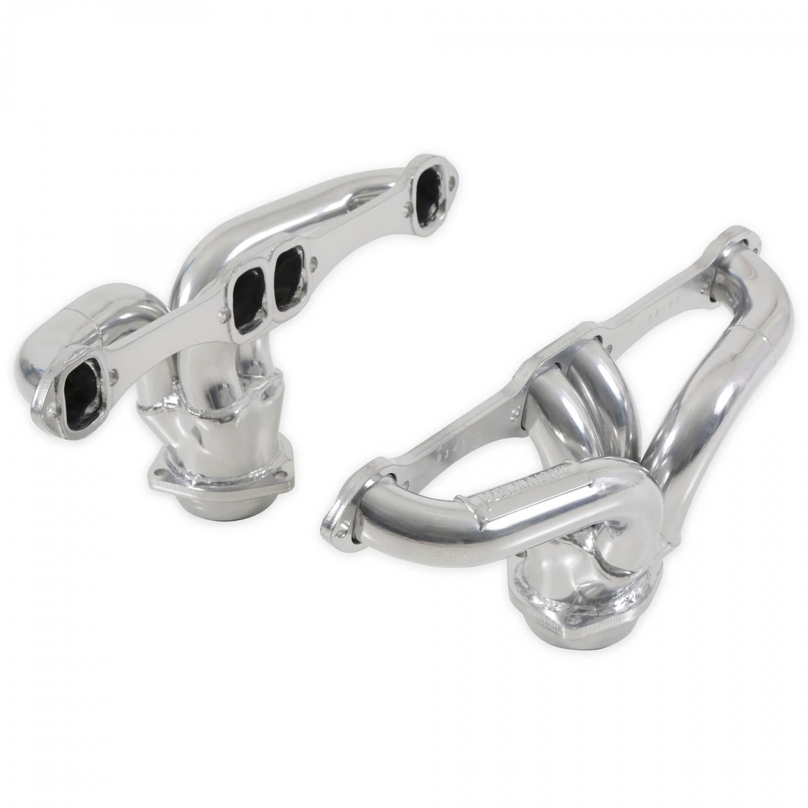 Flowmaster 814120 - Scavenger Series Elite Header Fits 1957-1974 Corvette, Universal Center Dump, 327/350, V8, Shorty Headers 1-5/8 inch Primary 16 Gauge Tubing 3/8 Inch Flange Silver Ceramic Coating Carb Eo D-698, 409S Stainless Steel Flowmaster 3