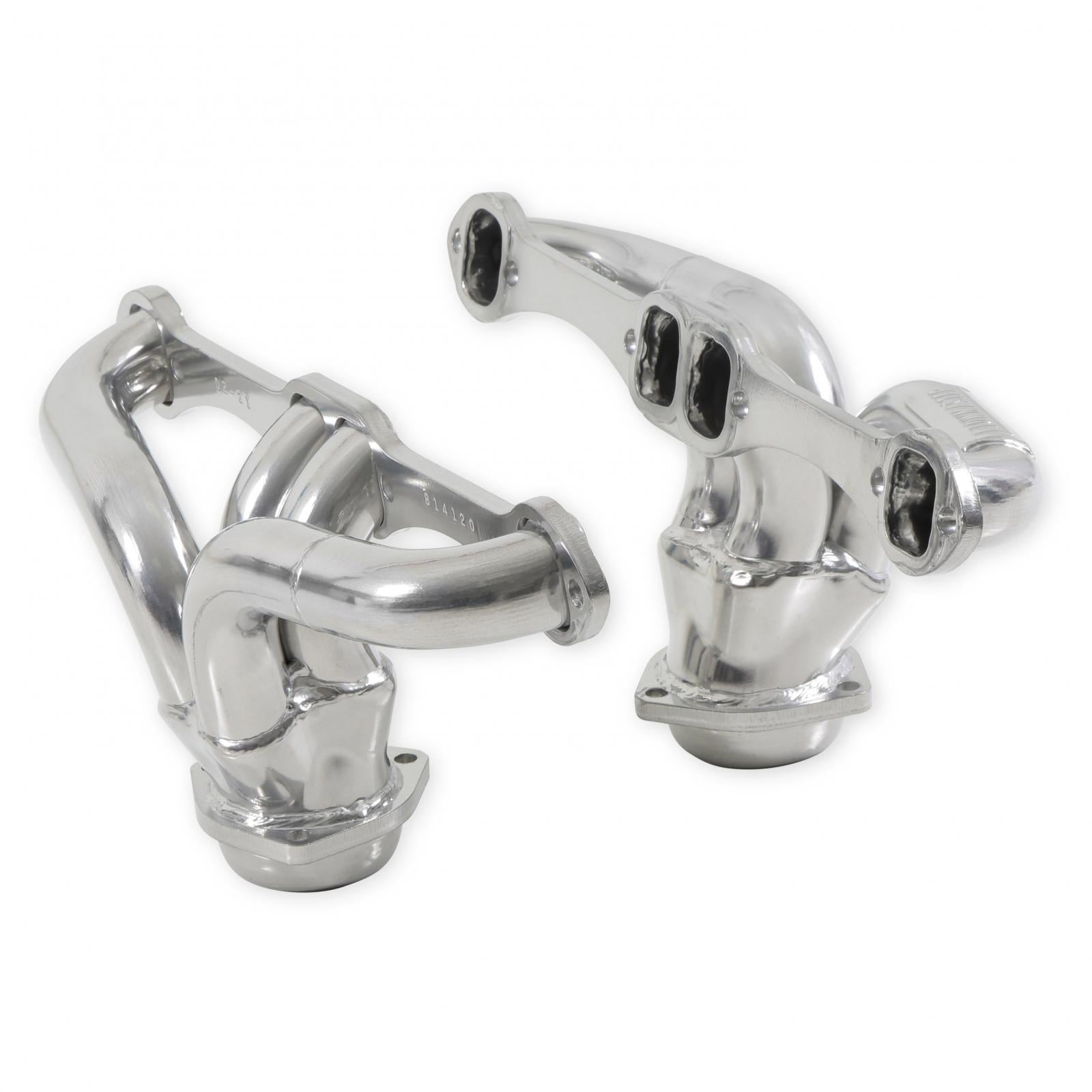 Flowmaster 814120 - Scavenger Series Elite Header Fits 1957-1974 Corvette, Universal Center Dump, 327/350, V8, Shorty Headers 1-5/8 inch Primary 16 Gauge Tubing 3/8 Inch Flange Silver Ceramic Coating Carb Eo D-698, 409S Stainless Steel Flowmaster 4