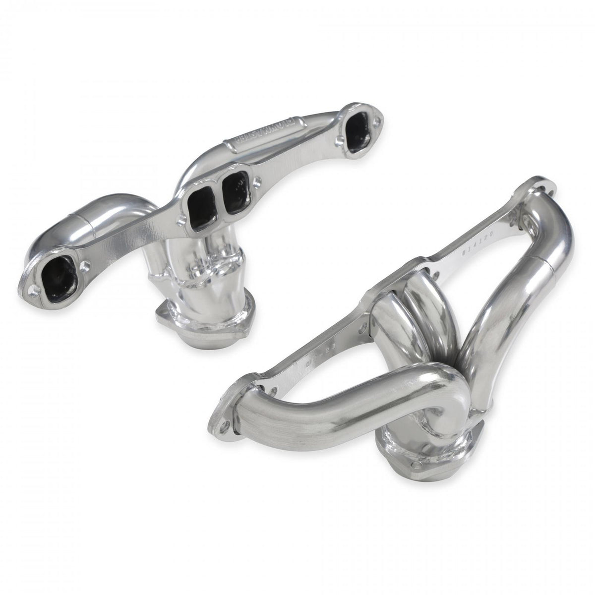 Flowmaster 814120 - Scavenger Series Elite Header Fits 1957-1974 Corvette, Universal Center Dump, 327/350, V8, Shorty Headers 1-5/8 inch Primary 16 Gauge Tubing 3/8 Inch Flange Silver Ceramic Coating Carb Eo D-698, 409S Stainless Steel Flowmaster 5