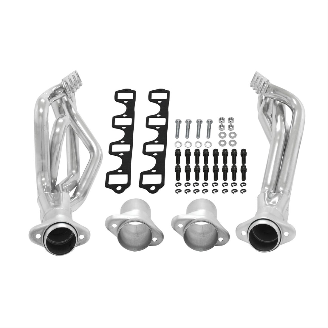 Flowmaster 814211 - Scavenger Series Elite Header Fits 1964-1973 Mustang, 289-302 Sb Engine, V8, Long Tube Headers, 1-3/4 Inch Primary, 3 Inch Ball-Flange Collector, 16 Gauge Tubing, 3/8 Inch Flange, Silver Ceramic Coating, 409S Stainless Steel Flowmaster 2