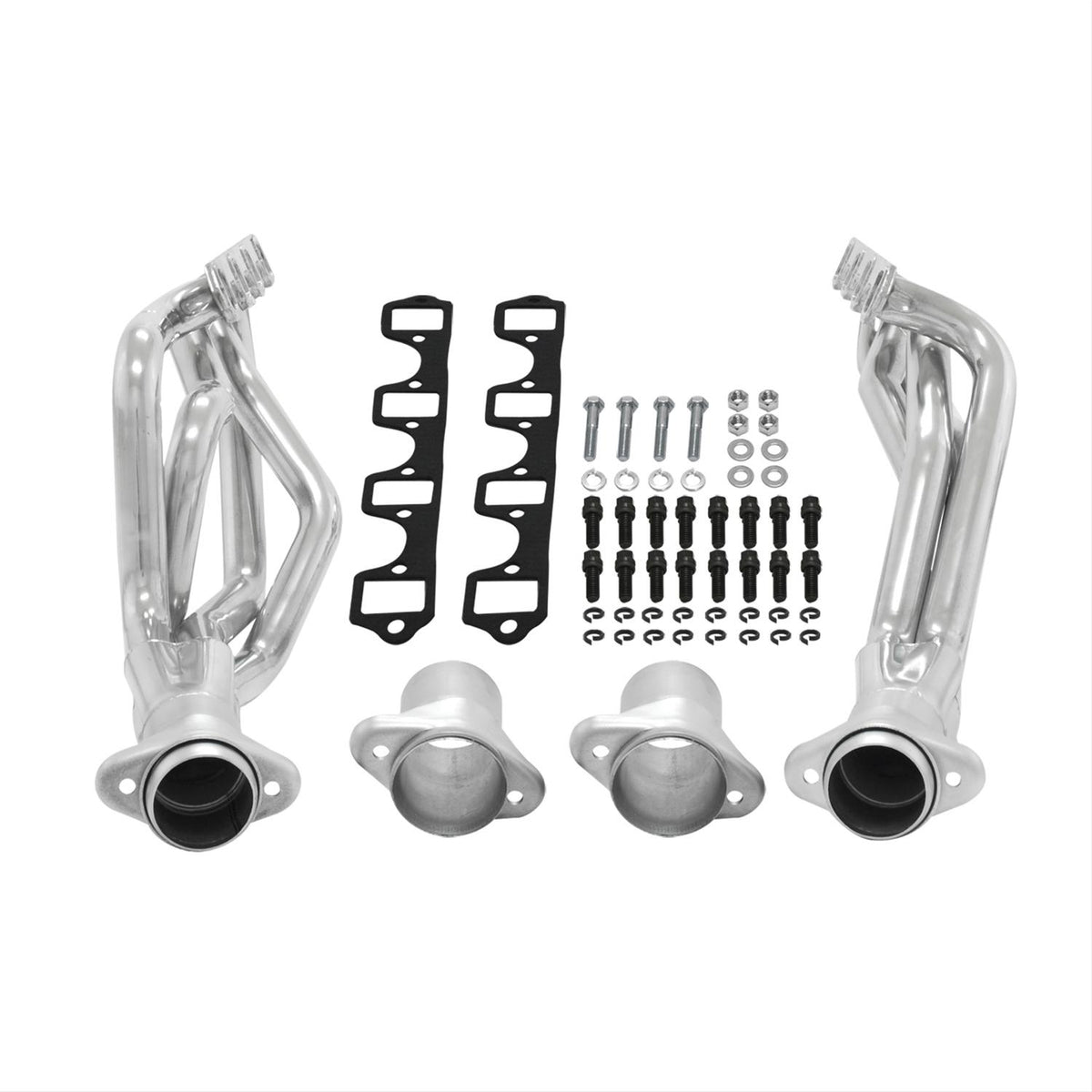 Flowmaster 814211 - Scavenger Series Elite Header Fits 1964-1973 Mustang, 289-302 Sb Engine, V8, Long Tube Headers, 1-3/4 Inch Primary, 3 Inch Ball-Flange Collector, 16 Gauge Tubing, 3/8 Inch Flange, Silver Ceramic Coating, 409S Stainless Steel Flowmaster 2