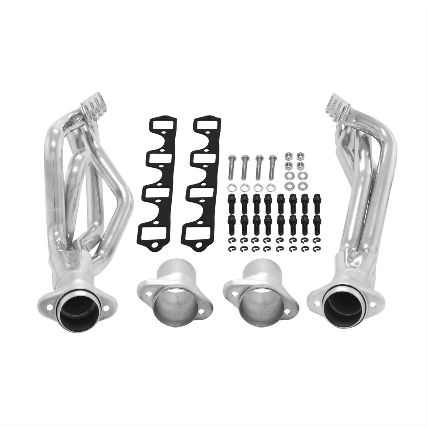 Flowmaster 814211 - Scavenger Series Elite Header Fits 1964-1973 Mustang, 289-302 Sb Engine, V8, Long Tube Headers, 1-3/4 Inch Primary, 3 Inch Ball-Flange Collector, 16 Gauge Tubing, 3/8 Inch Flange, Silver Ceramic Coating, 409S Stainless Steel Flowmaster 2