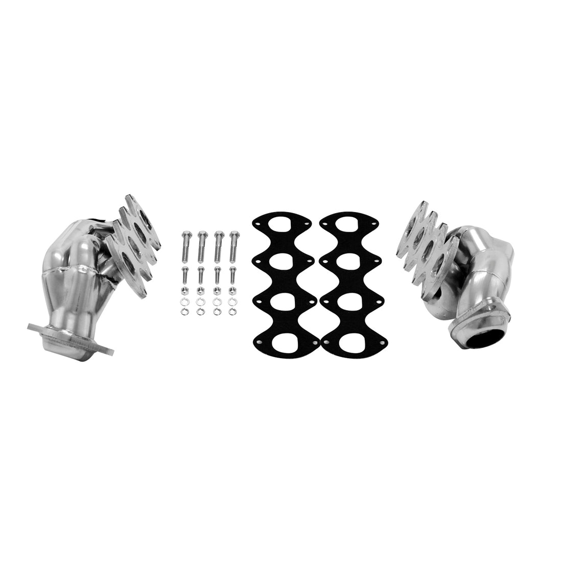 Flowmaster 814226 - Scavenger Series Elite Header Shorty Header 2004-2010 Ford, F150 5.4L V8 1-5/8 Inch Primary 16 Gauge Tubing 3/8 Inch Flange Silver Ceramic Coating 409S Stainless Steel Carb Eo D-698-18 Compliant Flowmaster 3