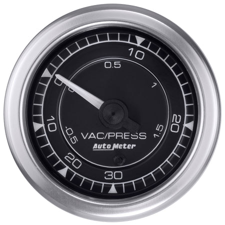AutoMeter 8159 - GAUGE, VAC/BOOST, 2 1/16", 30INHG-30PSI, DIGITAL STEPPER MOTOR, CHRONO 3