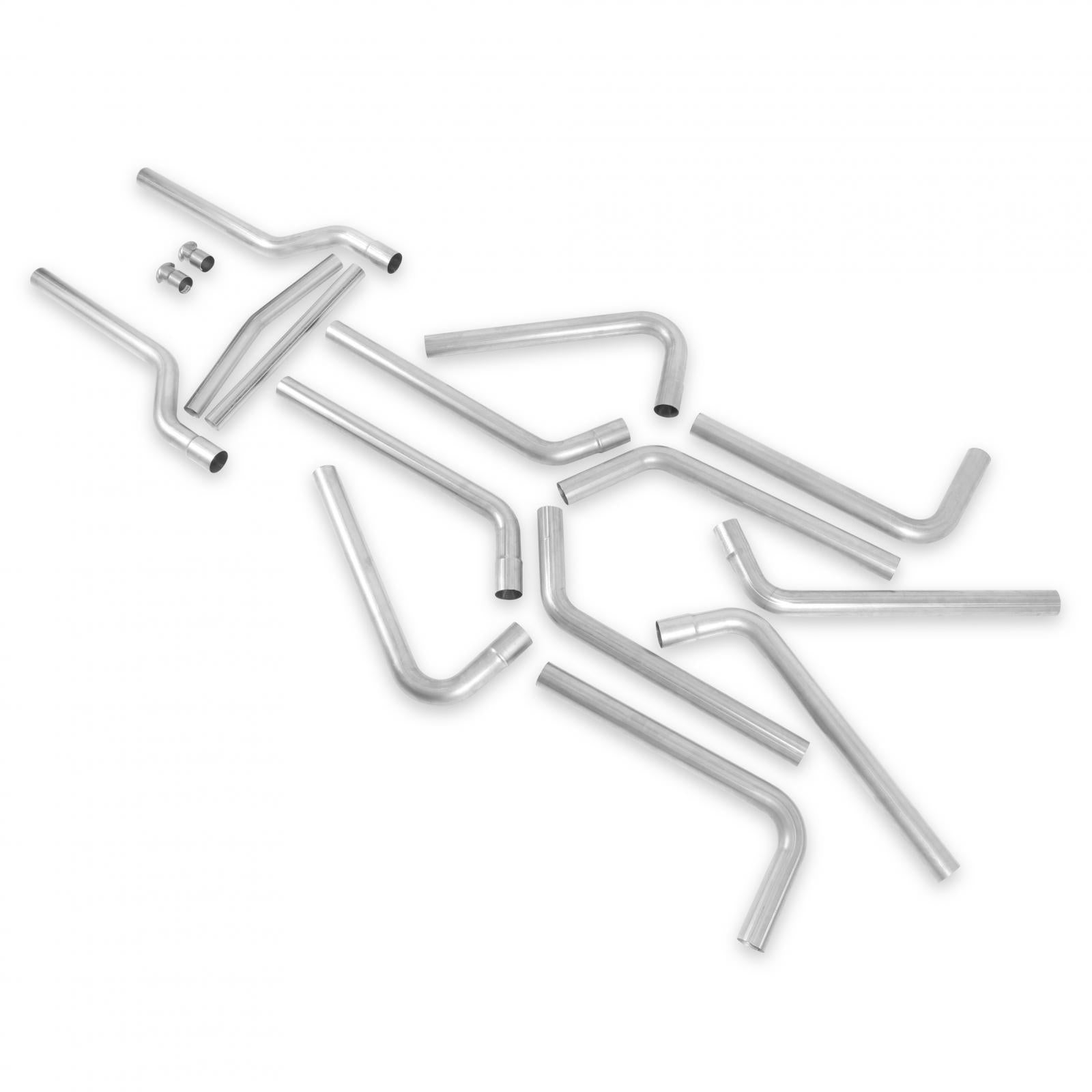 Flowmaster 815937 - U-Fit Dual Exhaust Kit 16 Pc. Universal Dual Exhaust Tubing Kit 3.00-Inch Mandrel-Bent 409 Stainless Steel Tubing Flowmaster 4