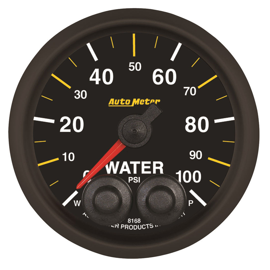 AutoMeter 8168-05702 - GAUGE, WATER PRESS, 2 1/16", 100PSI, STEPPER MOTOR W/PEAK & WARN, NASCAR CAN 3