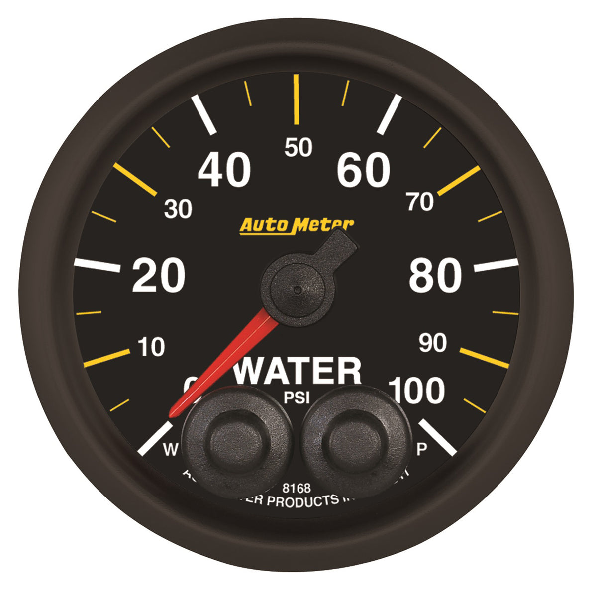 AutoMeter 8168-05702 - GAUGE, WATER PRESS, 2 1/16", 100PSI, STEPPER MOTOR W/PEAK & WARN, NASCAR CAN 3