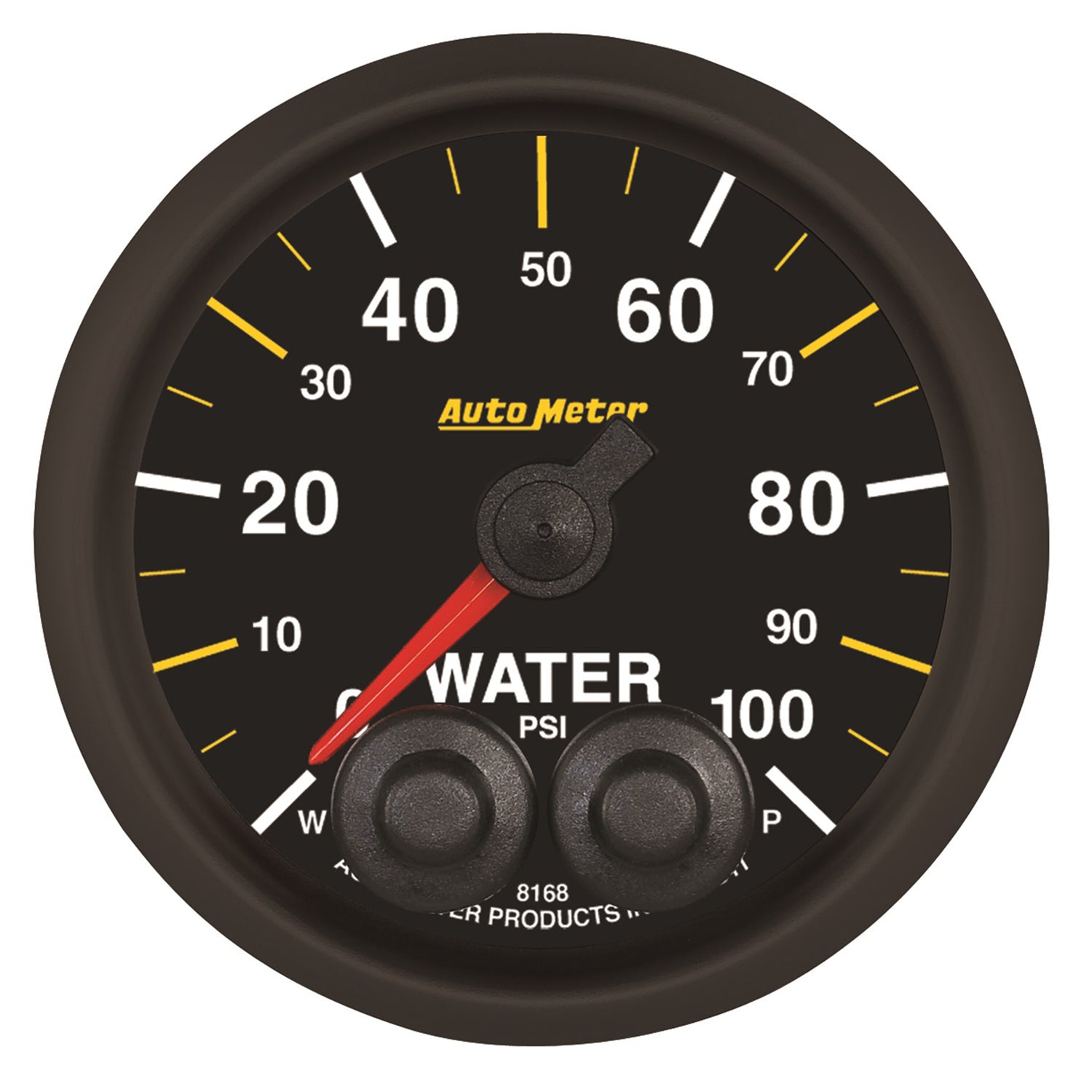 AutoMeter 8168-05702 - GAUGE, WATER PRESS, 2 1/16", 100PSI, STEPPER MOTOR W/PEAK & WARN, NASCAR CAN 3