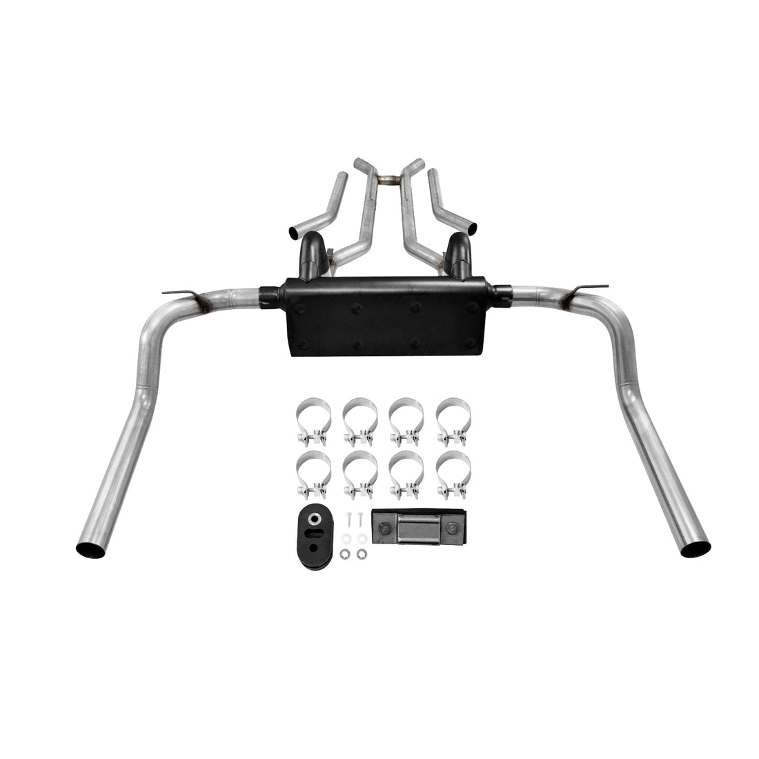 Flowmaster 817104 80 Series Crossflow crossmember-back exhaust for 1967-1974 Chevrolet/Pontiac, view 3
