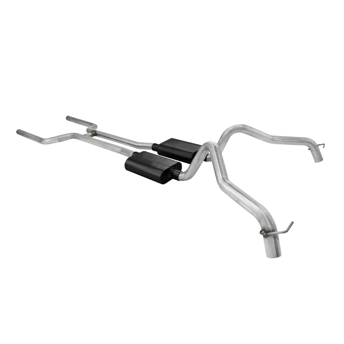 Flowmaster 817158 - American Thunder Crossmember-Back Exhaust System Fits 1968-1974 Chevrolet Nova With V8 Engine 2.50 Inch Stainless Steel Pipes Aggressive To Moderate Sound Flowmaster 2