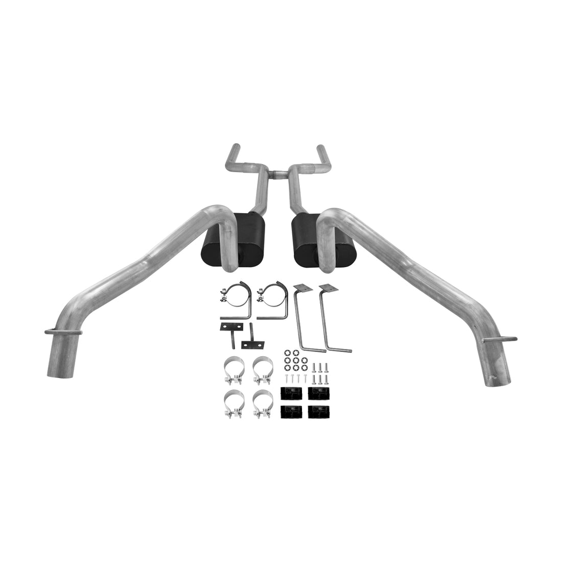 Flowmaster 817158 - American Thunder Crossmember-Back Exhaust System Fits 1968-1974 Chevrolet Nova With V8 Engine 2.50 Inch Stainless Steel Pipes Aggressive To Moderate Sound Flowmaster 3