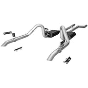 Flowmaster 817282 - American Thunder Crossmember-Back Exhaust System 1967-1970 Ford Mustang With V8 Engine, 2.5 Inch 409 Stainless Steel Pipes Aggressive To Moderate Sound Flowmaster 2