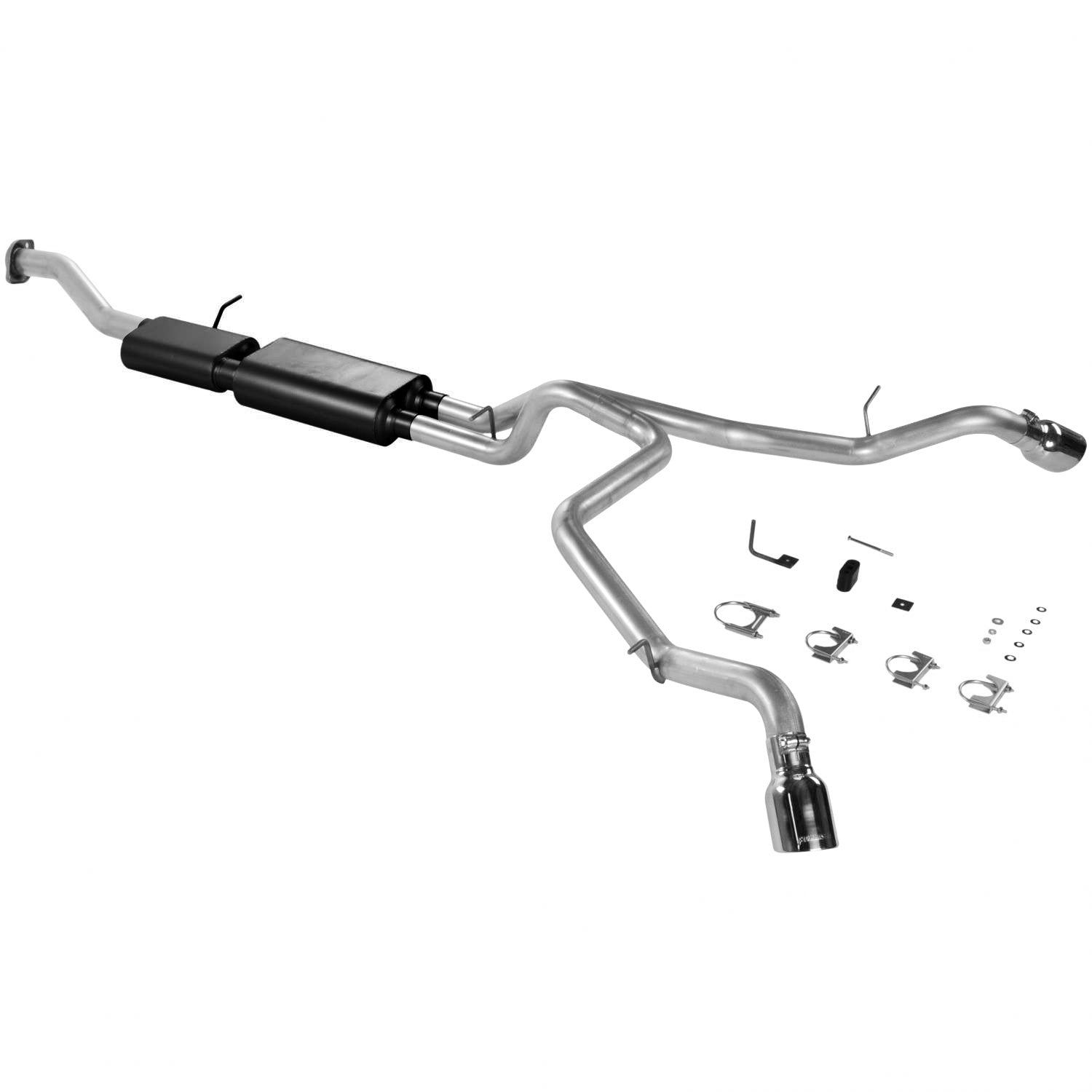 Flowmaster 817342 - American Thunder Cat-Back Exhaust System 2001-2006 Chevrolet Suburban, Avalanche And Gmc Yukon Xl 1500 With 5.3L Engine Stainless Steel Aggressive To Moderate Sound Flowmaster 2