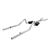 Flowmaster 817390 - American Thunder Crossmember-Back Exhaust System 1968-1970 Mopar B-Bodies With V8 Engine, 2.5 Inch Stainless Steel Aggressive To Moderate Sound Flowmaster 1