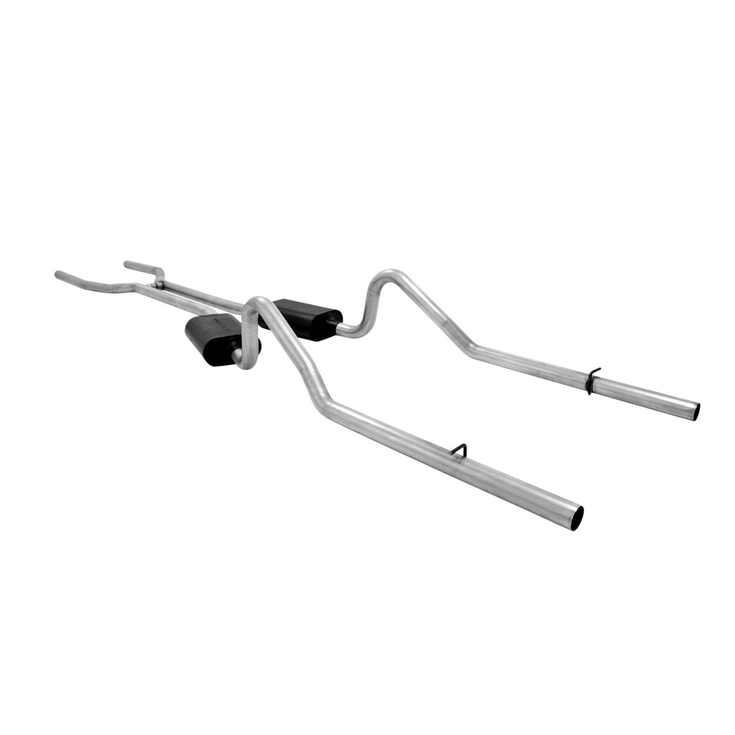 Flowmaster 817390 - American Thunder Crossmember-Back Exhaust System 1968-1970 Mopar B-Bodies With V8 Engine, 2.5 Inch Stainless Steel Aggressive To Moderate Sound Flowmaster 2