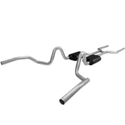 Flowmaster 817409 - American Thunder Crossmember-Back Exhaust System Fits 1968-1972 GM A-Bodies With V8 Engine 2.50-Inch Stainless Steel Pipes Aggressive Sound Flowmaster 1