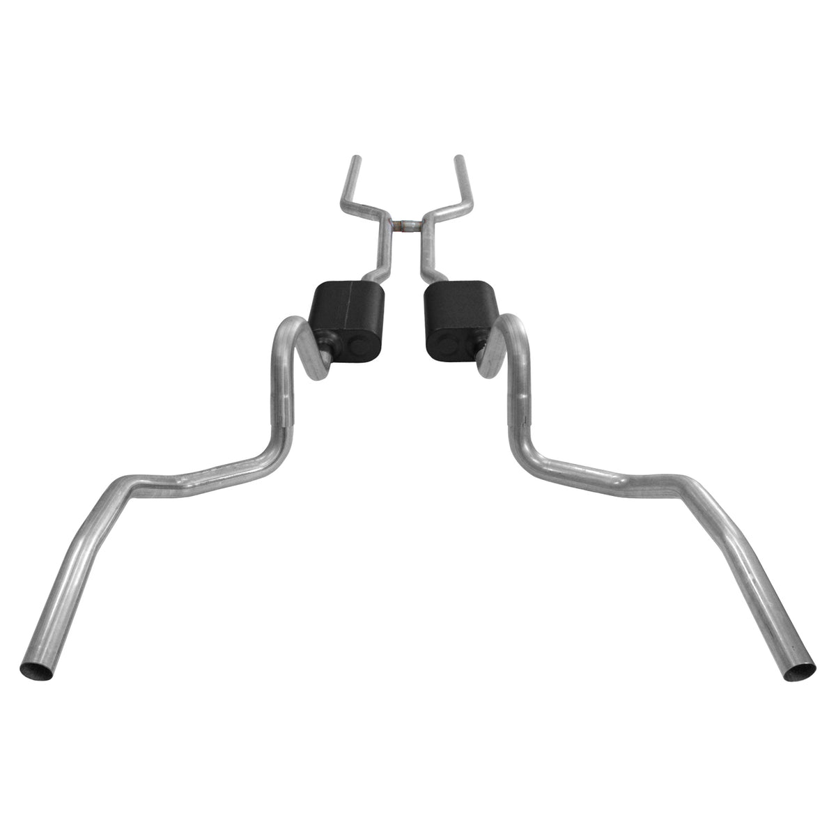 Flowmaster 817409 - American Thunder Crossmember-Back Exhaust System Fits 1968-1972 GM A-Bodies With V8 Engine 2.50-Inch Stainless Steel Pipes Aggressive Sound Flowmaster 2