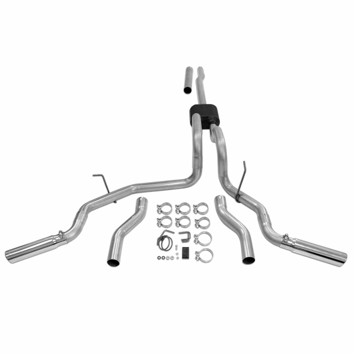 Flowmaster Exhaust Flowmaster 817417 - American Thunder Cat-Back Exhaust System 2004-2008 Ford F-150 And Lincoln Mark Lt Truck With 4.6L, 5.4L Engine Aggressive To Moderate Sound Flowmaster