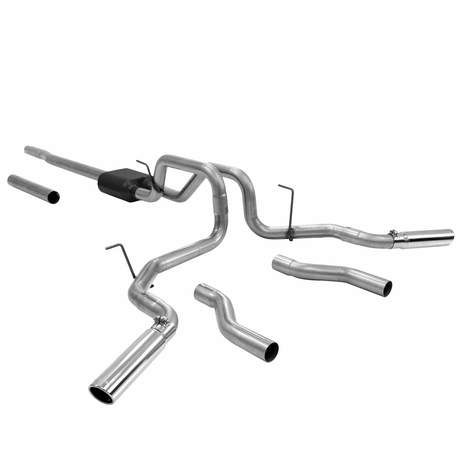 Flowmaster Exhaust Flowmaster 817417 - American Thunder Cat-Back Exhaust System 2004-2008 Ford F-150 And Lincoln Mark Lt Truck With 4.6L, 5.4L Engine Aggressive To Moderate Sound Flowmaster