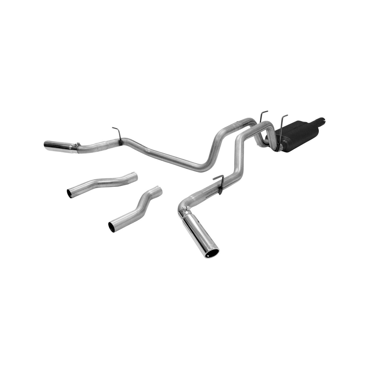 Flowmaster 817423 American Thunder Cat-Back Exhaust System Stainless Steel Dual Side Rear Exit