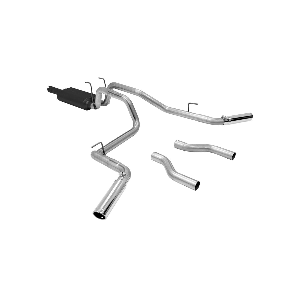 Flowmaster 817423 American Thunder Cat-Back Exhaust System Stainless Steel Dual Side Rear Exit