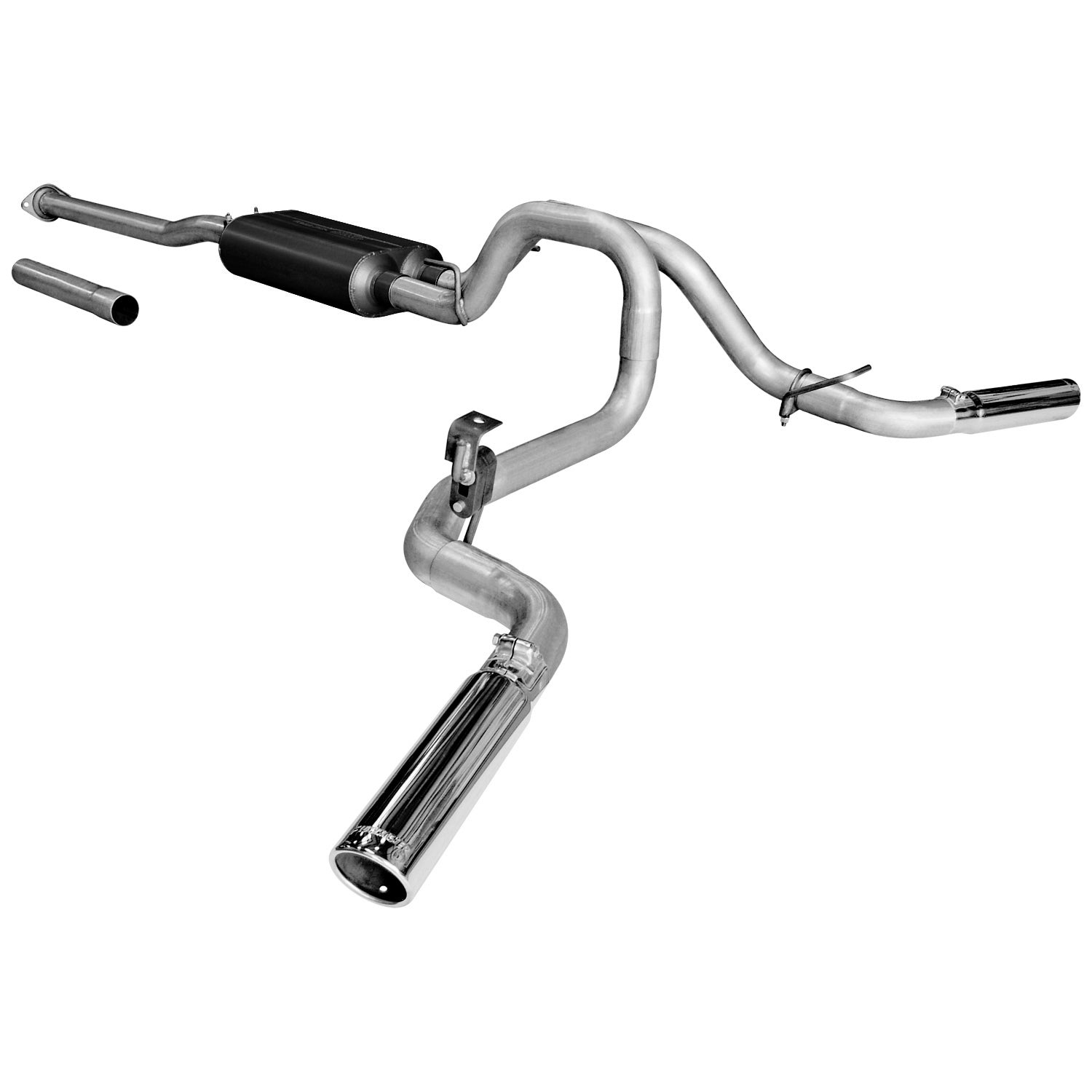 Flowmaster 817432 American Thunder Cat-Back Exhaust System Stainless Steel Dual Exit