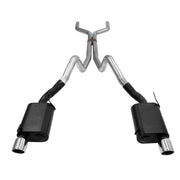 Flowmaster 817494 American Thunder Cat-Back Exhaust System 3.00-Inch Mandrel Bent Pipes Scavenger Series X-Pipe