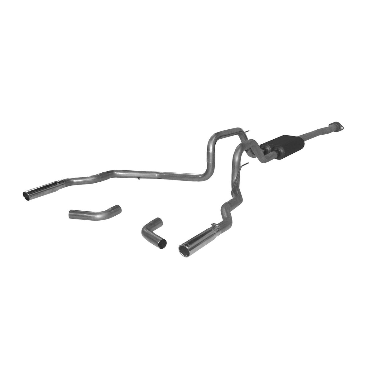 Flowmaster 817539 - Force Ii Cat-Back Exhaust System 2011-2014 Ford F-150 With 3.5L Ecoboost, Fits All Wheelbases Moderate To Mild Sound Flowmaster 1
