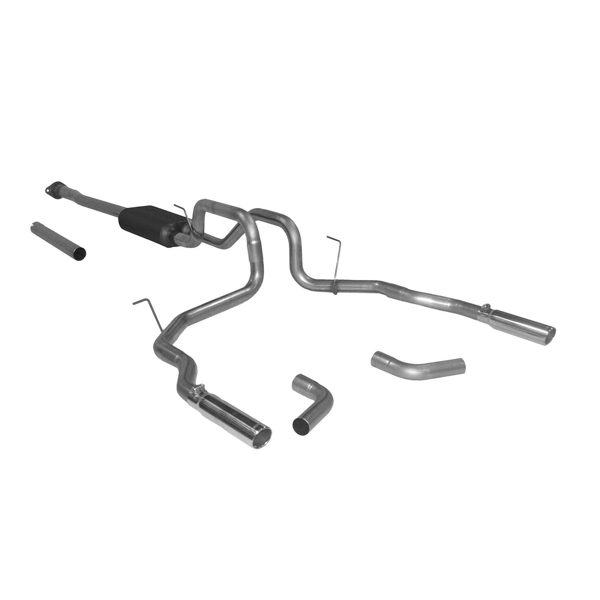 Flowmaster 817539 - Force Ii Cat-Back Exhaust System 2011-2014 Ford F-150 With 3.5L Ecoboost, Fits All Wheelbases Moderate To Mild Sound Flowmaster 5