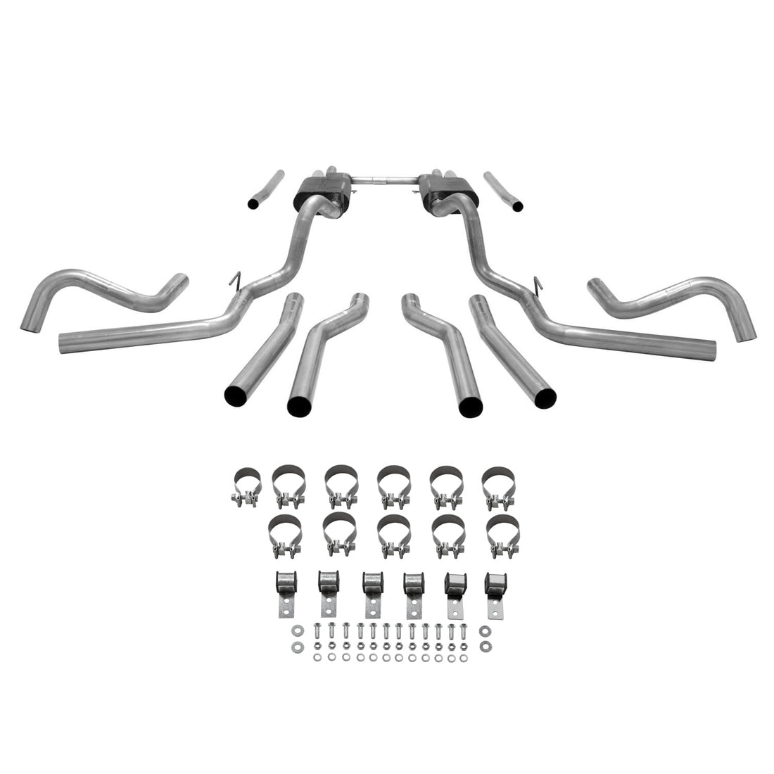 Flowmaster 817654 - American Thunder Crossmember-Back Exhaust System Fits 1967-1972 Chevrolet/Gmc C10, C15 1/2 Ton Trucks With V8 Engines Stainless Steel Aggressive To Moderate Sound Flowmaster 3