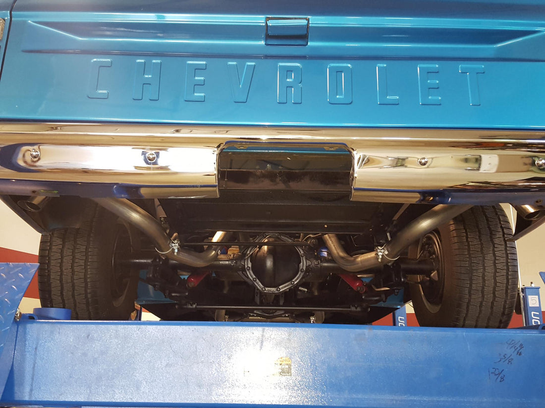 Flowmaster 817654 - American Thunder Crossmember-Back Exhaust System Fits 1967-1972 Chevrolet/Gmc C10, C15 1/2 Ton Trucks With V8 Engines Stainless Steel Aggressive To Moderate Sound Flowmaster 5