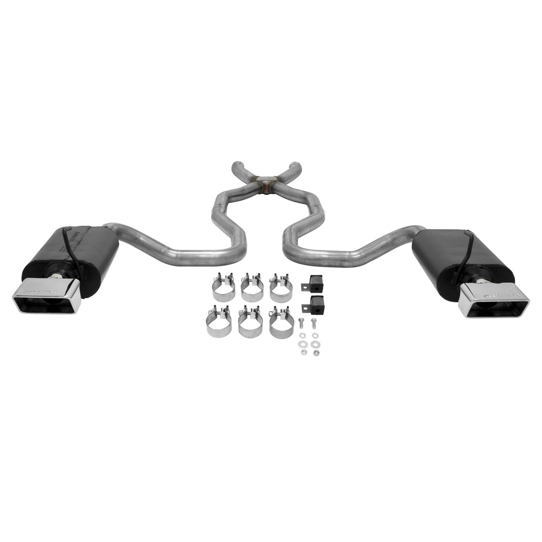 Flowmaster 817659 - Force Ii Crossmember-Back Exhaust System Fits 1970-1973 Corvette Stingray With 350 Small Block Engine Moderate Sound Flowmaster 3