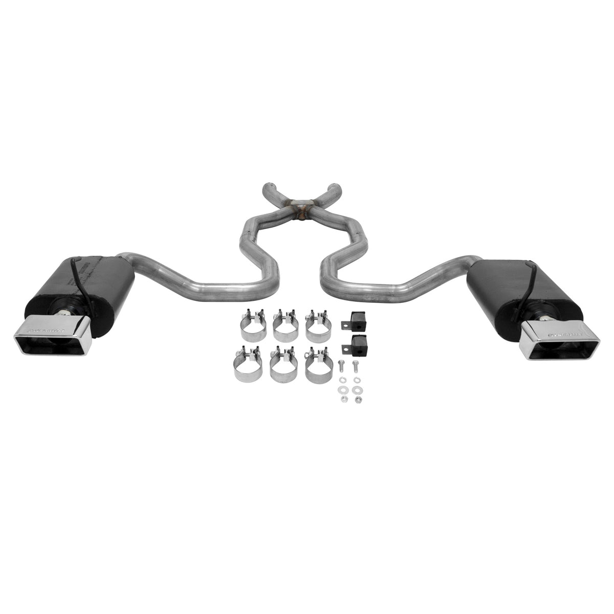 Flowmaster 817659 - Force Ii Crossmember-Back Exhaust System Fits 1970-1973 Corvette Stingray With 350 Small Block Engine Moderate Sound Flowmaster 3