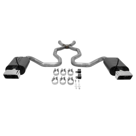 Flowmaster 817659 - Force Ii Crossmember-Back Exhaust System Fits 1970-1973 Corvette Stingray With 350 Small Block Engine Moderate Sound Flowmaster 3
