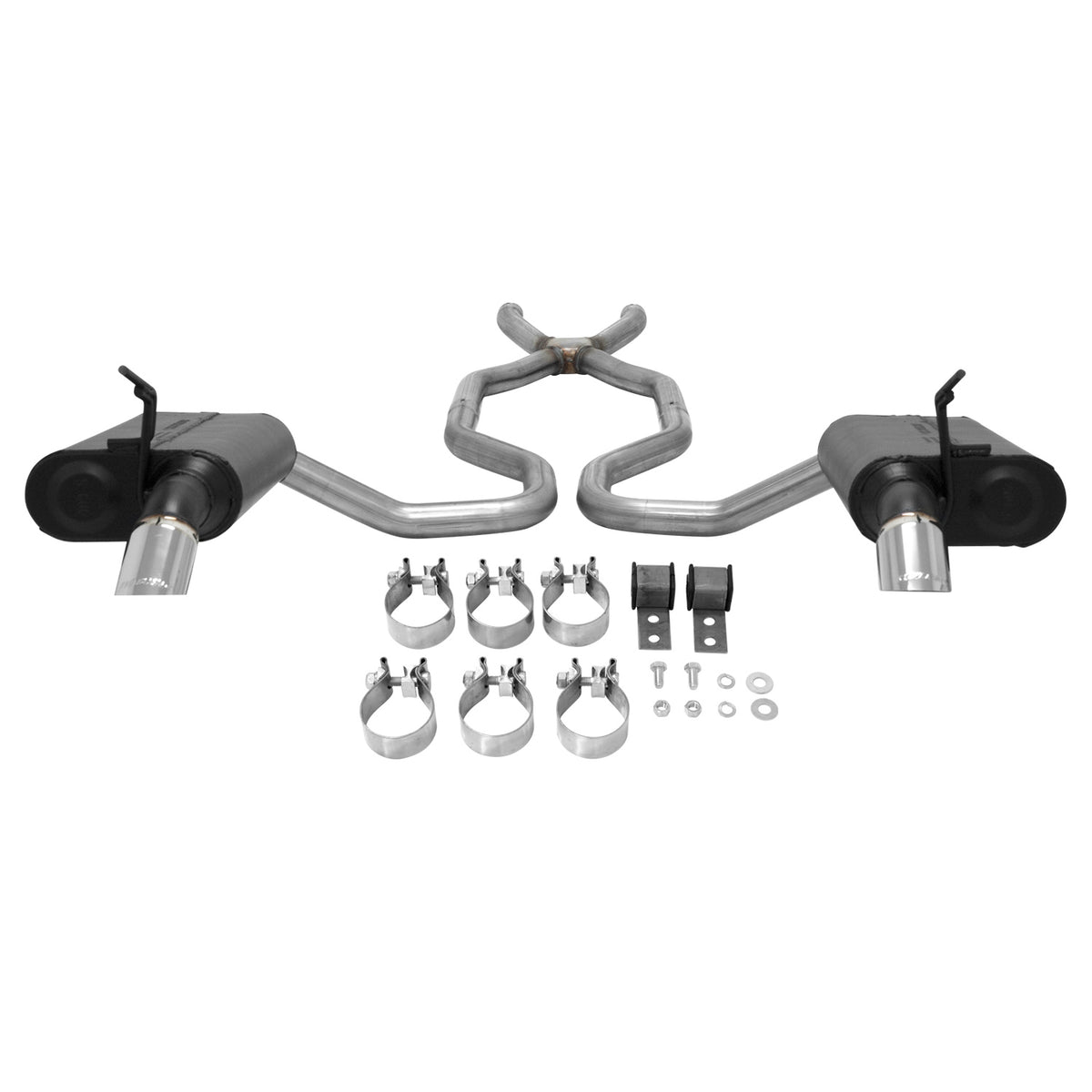 Flowmaster 817661 - Force Ii Crossmember-Back Exhaust System 1974-1979 Chevrolet Corvette 350Ci Engine (Intended For Off Road Use Only On 1975-1979 Vehicles) Moderate To Mild Sound Flowmaster 3