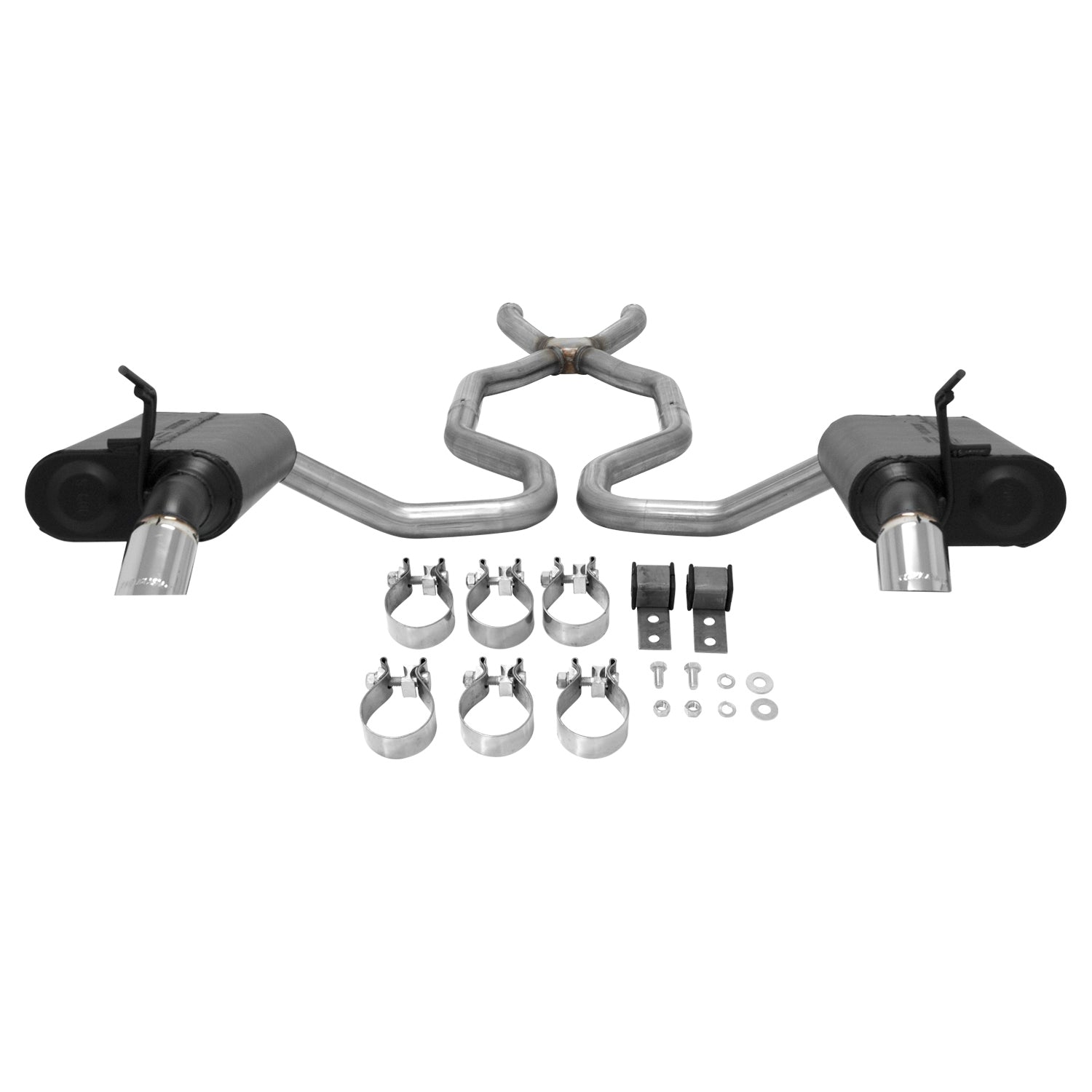 Flowmaster 817661 - Force Ii Crossmember-Back Exhaust System 1974-1979 Chevrolet Corvette 350Ci Engine (Intended For Off Road Use Only On 1975-1979 Vehicles) Moderate To Mild Sound Flowmaster 3