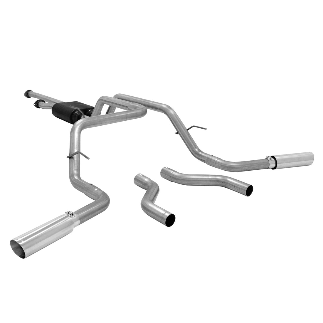 Flowmaster 817664 - American Thunder Cat-Back Exhaust System 2009-2021 Toyota Tundra 4.6L, 4.7L And 5.7L Engines Aggressive Sound Flowmaster 2