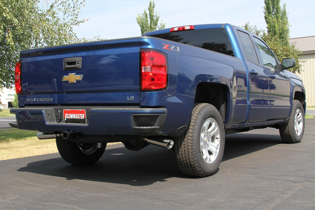 Flowmaster 817666 - Force Ii Cat-Back Exhaust System 2014-2019* (*Classic Body) Silverado/Sierra 1500 4.3L & 5.3L Engines Moderate Sound Flowmaster 5