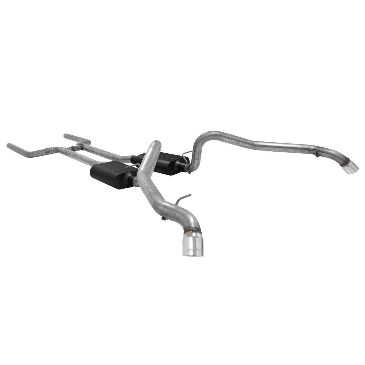 Flowmaster 817673 - American Thunder Crossmember-Back Exhaust System Fits 1962-1967 Chevrolet Chevy Ii/Nova With V8 Engine 2.50 Inch Stainless Steel Aggressive To Moderate Sound Flowmaster 2