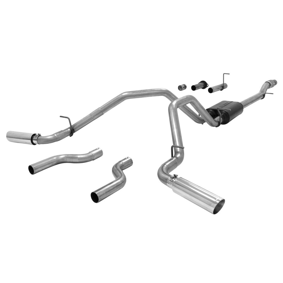 Flowmaster 817680 - American Thunder Cat-Back Exhaust System Fits 2007-2013 Silverado/Sierra 1500 With 5.3L Engine Aggressive To Moderate Sound Flowmaster 1