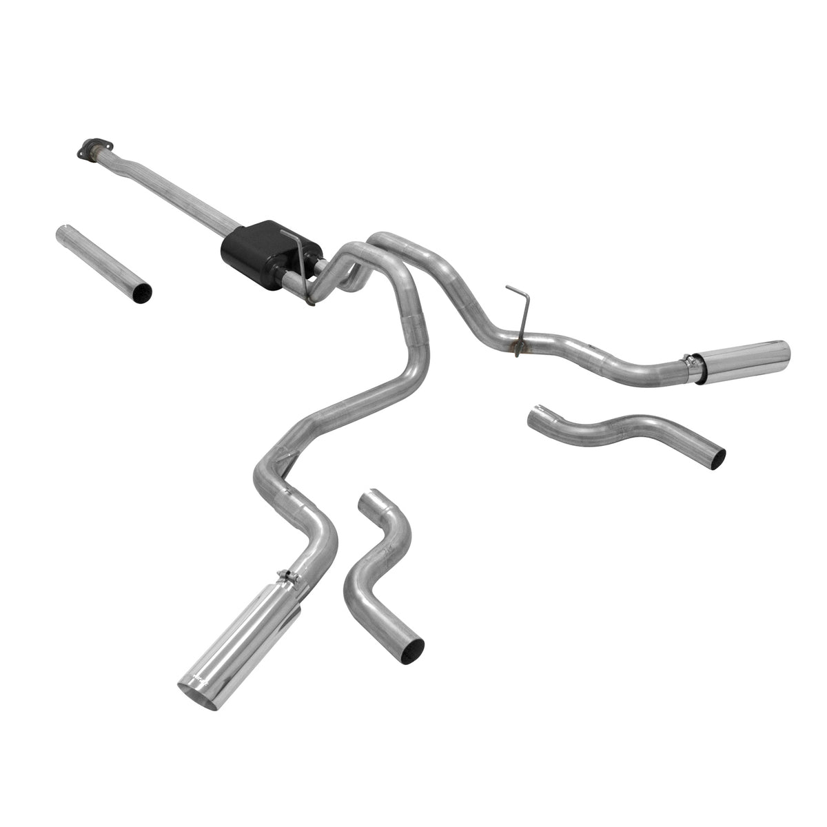 Flowmaster 817725 - American Thunder Cat-Back Exhaust System 2015-2020 Ford F-150 With 2.7L/3.3L/3.5L Ecoboost, 3.5L Tivct Or 5.0L Engine Flowmaster 2