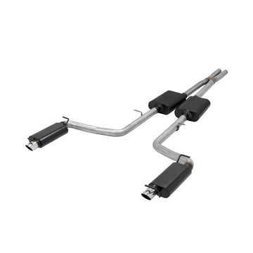 Flowmaster 817741 American Thunder Cat-Back Exhaust System Rectangular Bezels Aggressive Moderate Sound