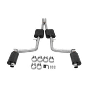 Flowmaster 817741 American Thunder Cat-Back Exhaust System Rectangular Bezels Aggressive Moderate Sound