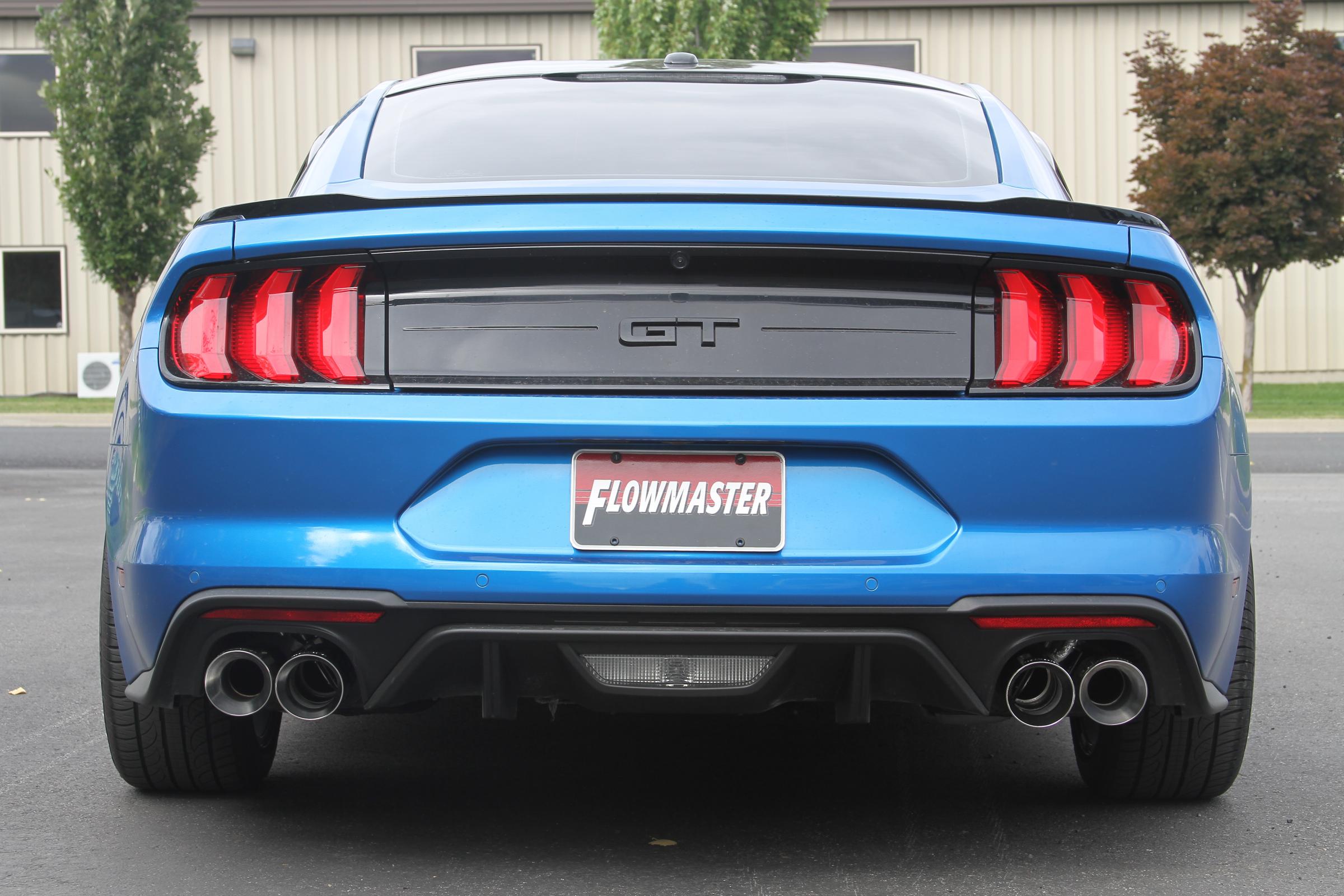 Flowmaster 817825 - Outlaw Axle-Back Exhaust System Fits 2018-2023 Mustang Gt 5.0L With Factory Active Performance Exhaust Valves Aggressive Sound Flowmaster 5