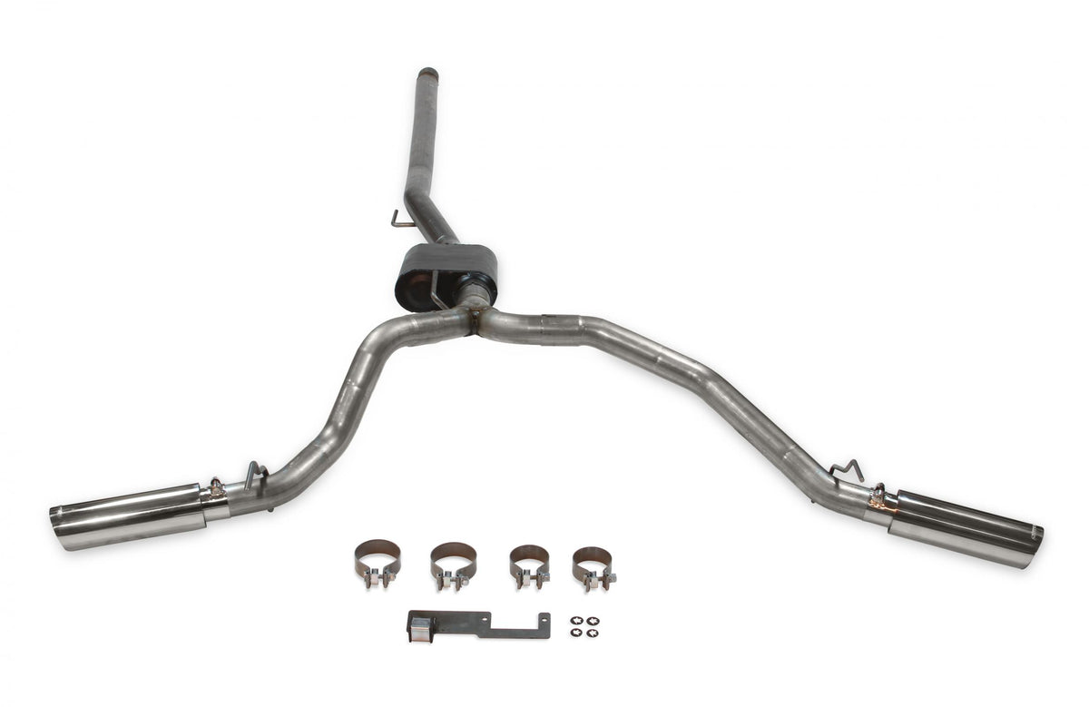 Flowmaster 817913 - American Thunder Cat-Back Exhaust System Fits 2020-2025 Jeep Gladiator Trucks With 3.6L Engine, 409 Stainless Steel, Dual Exit With Polished Tips Aggressive Sound Flowmaster 2