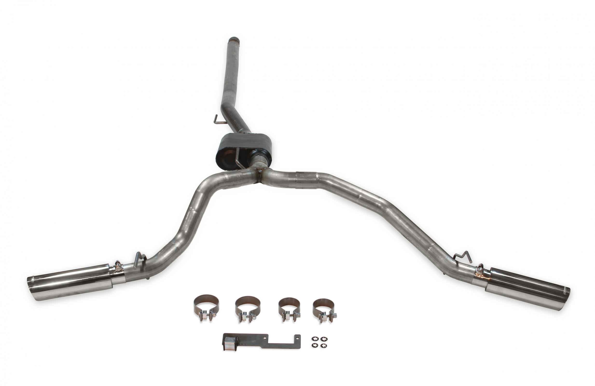 Flowmaster 817913 - American Thunder Cat-Back Exhaust System Fits 2020-2025 Jeep Gladiator Trucks With 3.6L Engine, 409 Stainless Steel, Dual Exit With Polished Tips Aggressive Sound Flowmaster 2