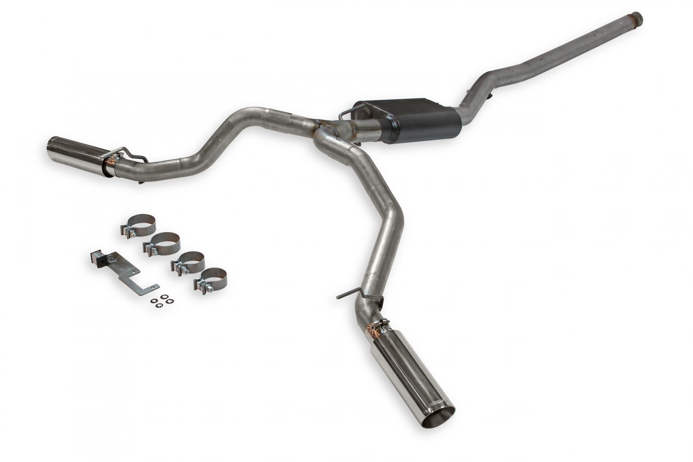 Flowmaster 817913 - American Thunder Cat-Back Exhaust System Fits 2020-2025 Jeep Gladiator Trucks With 3.6L Engine, 409 Stainless Steel, Dual Exit With Polished Tips Aggressive Sound Flowmaster 3