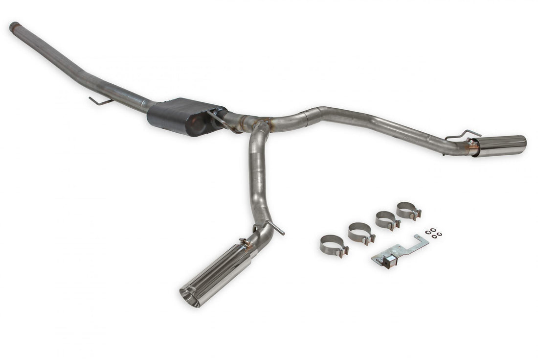 Flowmaster 817913 - American Thunder Cat-Back Exhaust System Fits 2020-2025 Jeep Gladiator Trucks With 3.6L Engine, 409 Stainless Steel, Dual Exit With Polished Tips Aggressive Sound Flowmaster 4